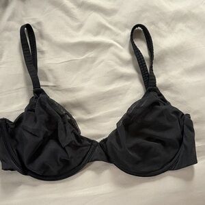 Black SKIMS Sheer Underwire Bra - 32DDD